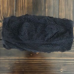 Aerie black lace bandeau